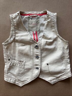 Little Joy Cream Girls' Vest by Garcia Jeans